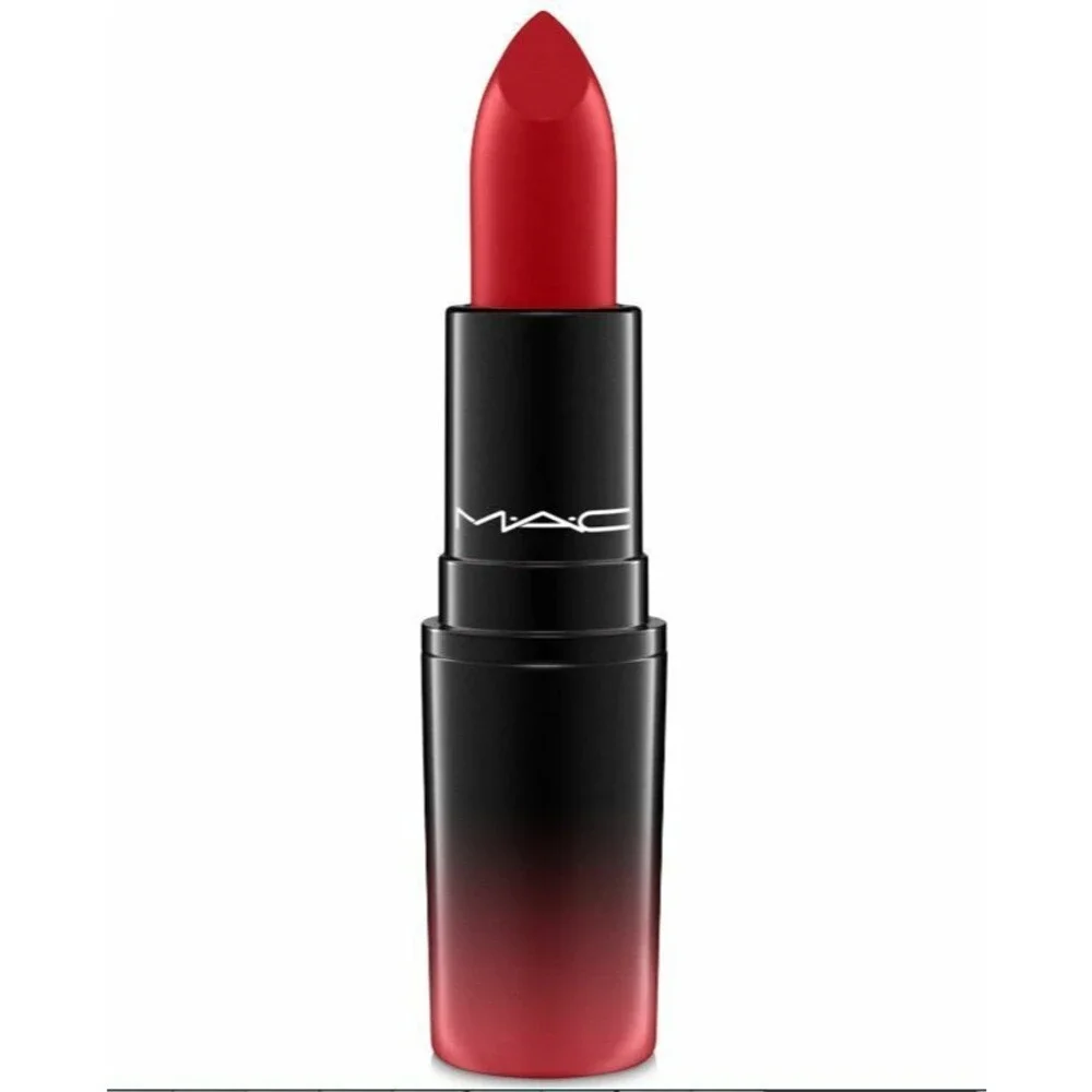 MAC E For EFFORTLESS Lipstick ~ Burnt Deep Red Matte ~Love Me NIB RETIRED